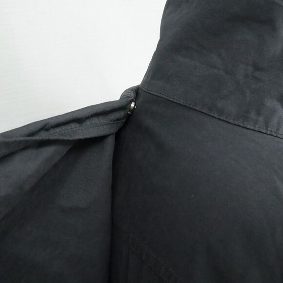 Chicos Jacket 3 Womens XL Black Full Zip Snaps Removable Hood Pockets Drawstring - Picture 15 of 16